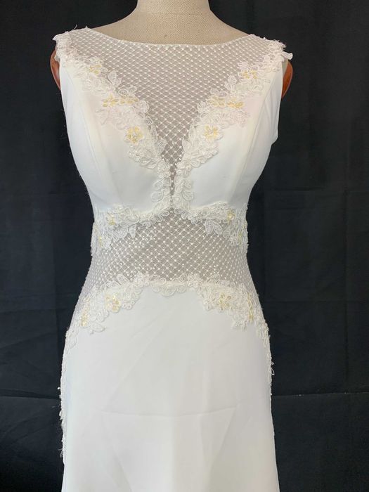 Nowa Suknia Ślubna M 38 Ivory satynowa boho cywilny wesele poprawiny