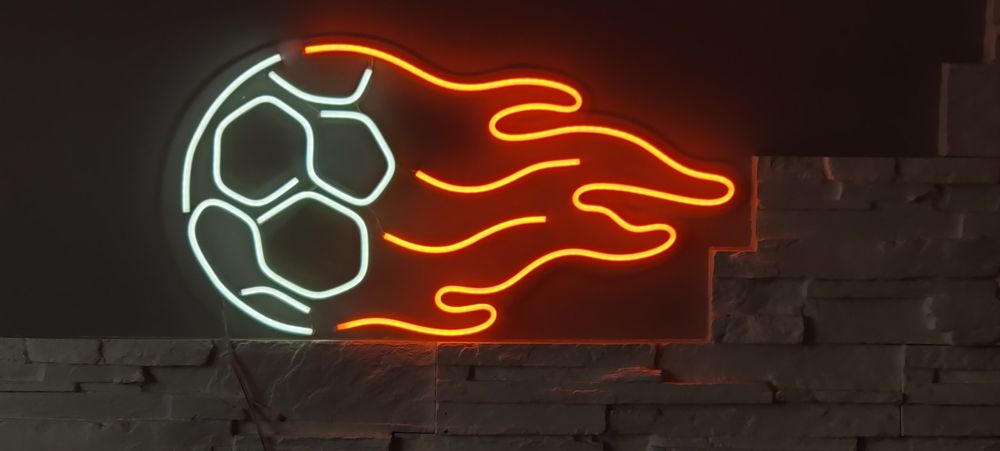 Piłka nożna, neon LED