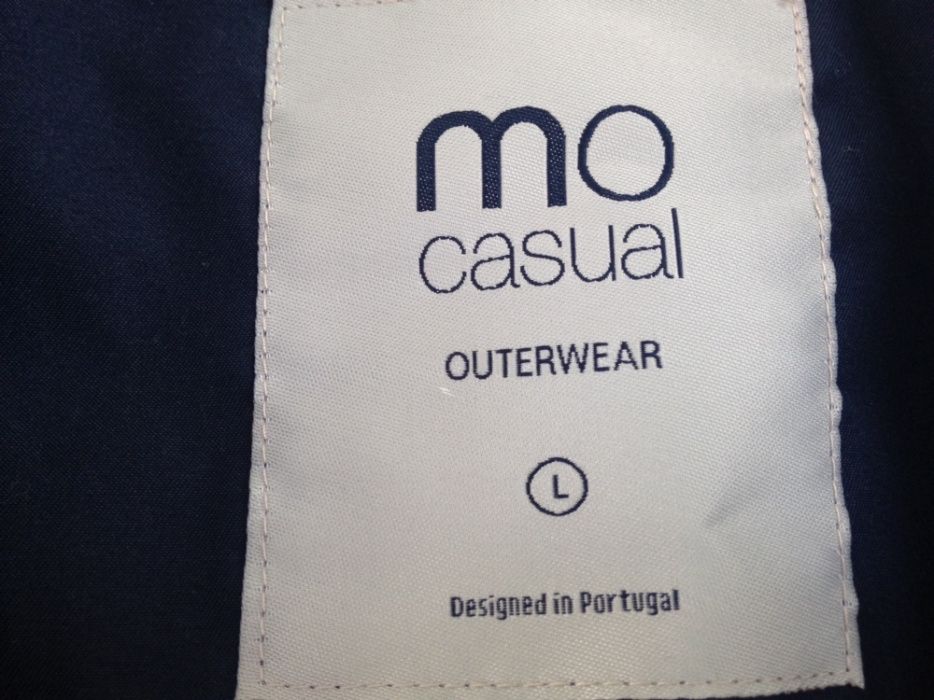 Casaco de homem de meia estação, impermeável, beige, tamanho L, novo