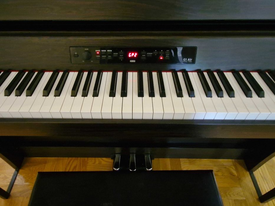 Pianino cyfrowe KORG G1 Air Brązowy + Krzesło GRATIS
