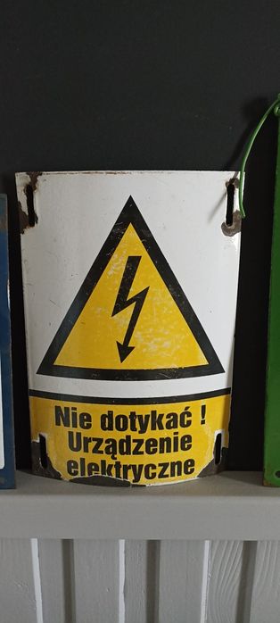 Tabliczka metalowa stara PRL tablica