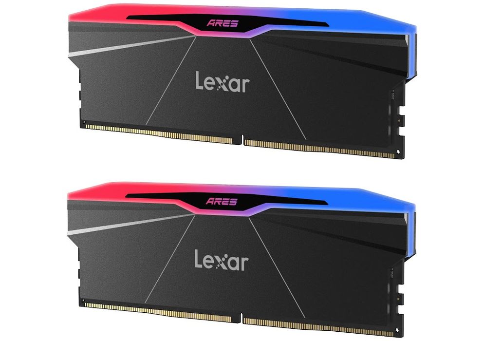 Pamięć RAM Lexar RGB DDR5 DIMM Zestaw 32GB (2x16GB) 6400MHz CL30 XMP/EXPO (LD5U16G64C30BR-RGD)