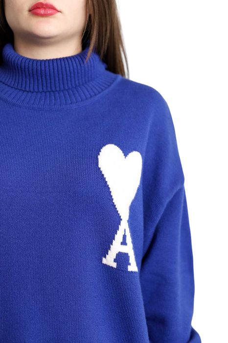 Светр AMI Paris Ami de Coeur jumper Blue