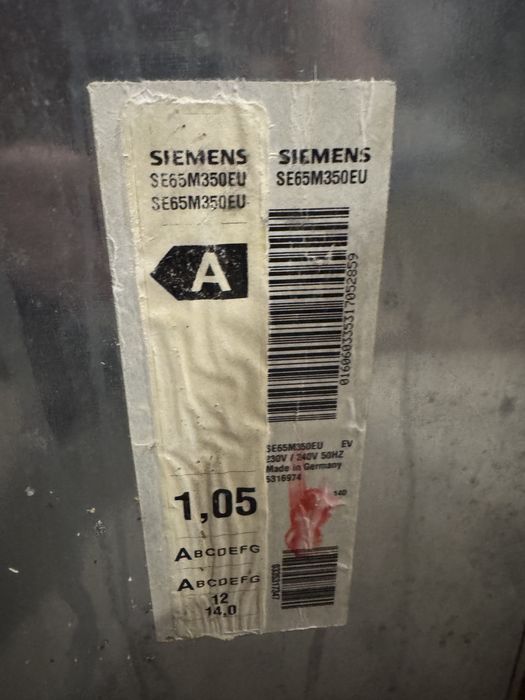 Zmywarka Siemens SE65M350EU 60cm do zabudowy 100% sprawna