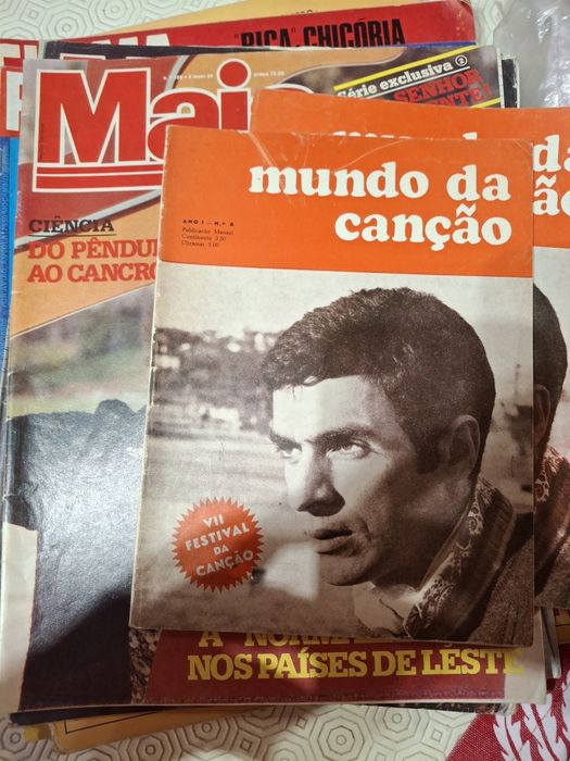 Revistas antigas festival canção mais flama linda suza