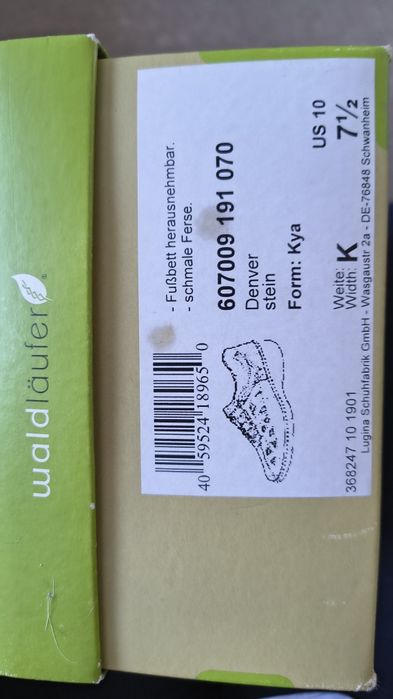 Wygodne buty  na lato Waldlaufer 41,5