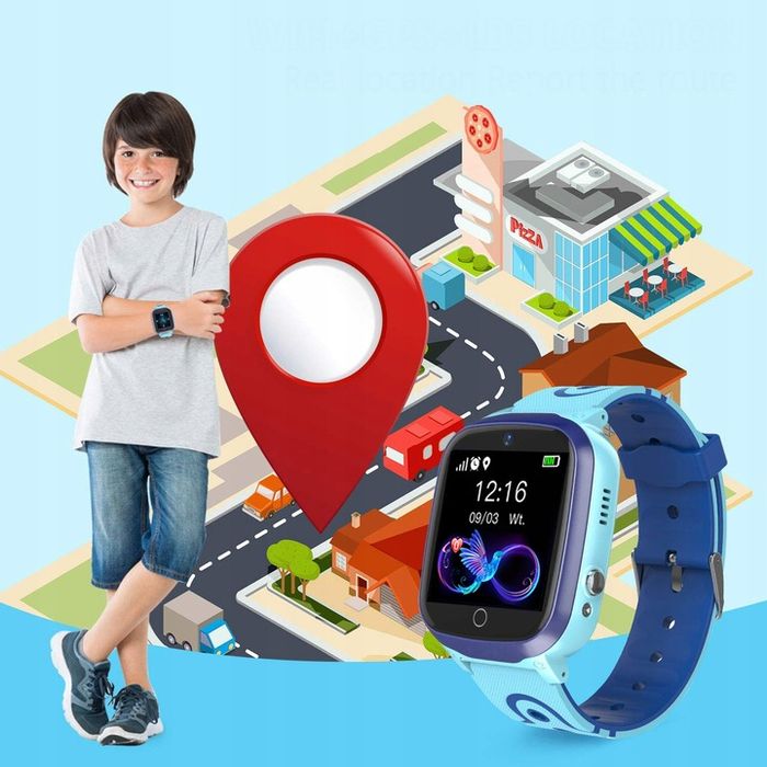 Smartwatch Zegarek Dla Dzieci Telefon Rozmowy Polskie Menu Gps