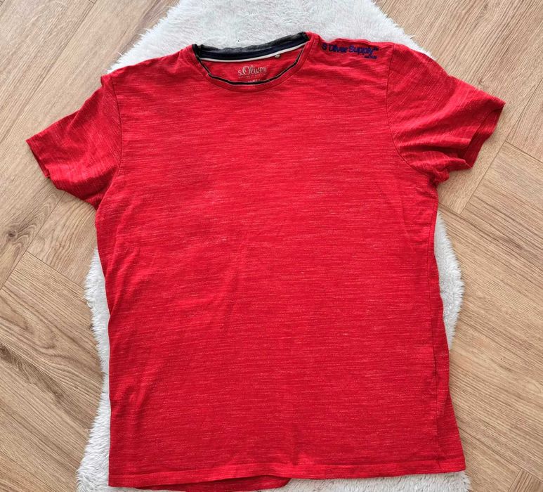 S.oliver koszulka czerwona t.shirt l