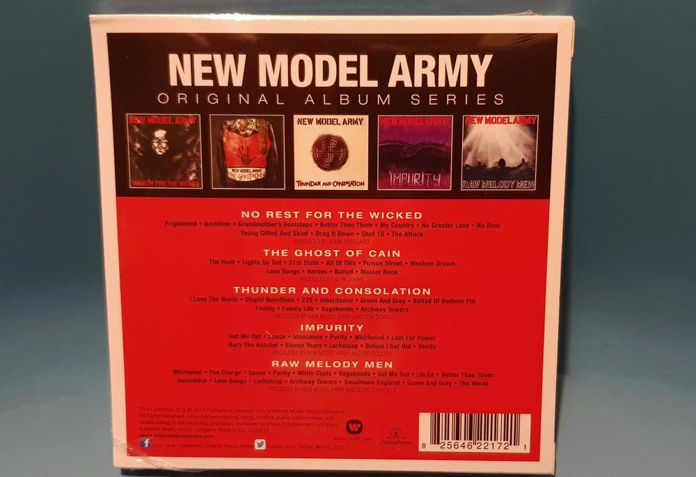 NEW MODEL ARMY  Justin Sullivan Original Album Series 5 CD Punk Rock