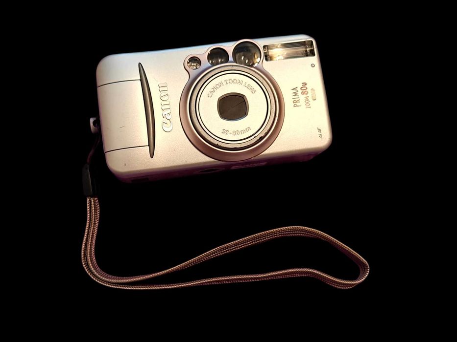 Canon Prima 80U aparat analogowy 35 mm srebrny