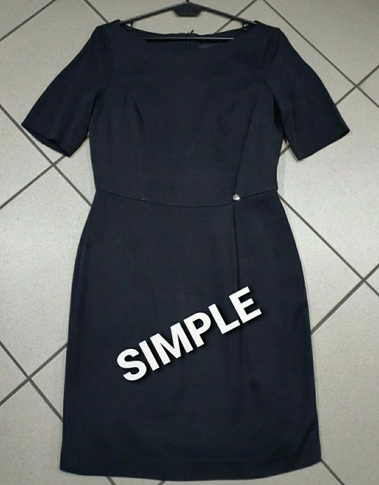 Simple r 38 elegancka czarna sukienka