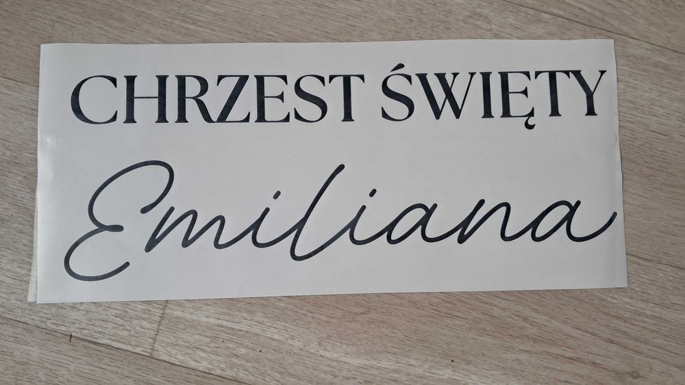 naklejki na ścianki balonowe naklejka na chrzest