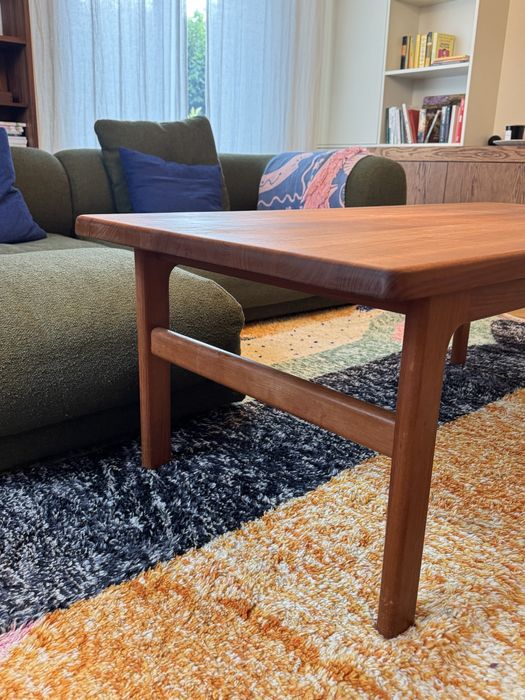 Stolik teakowy Niels Bach mid century lite drewno duński
