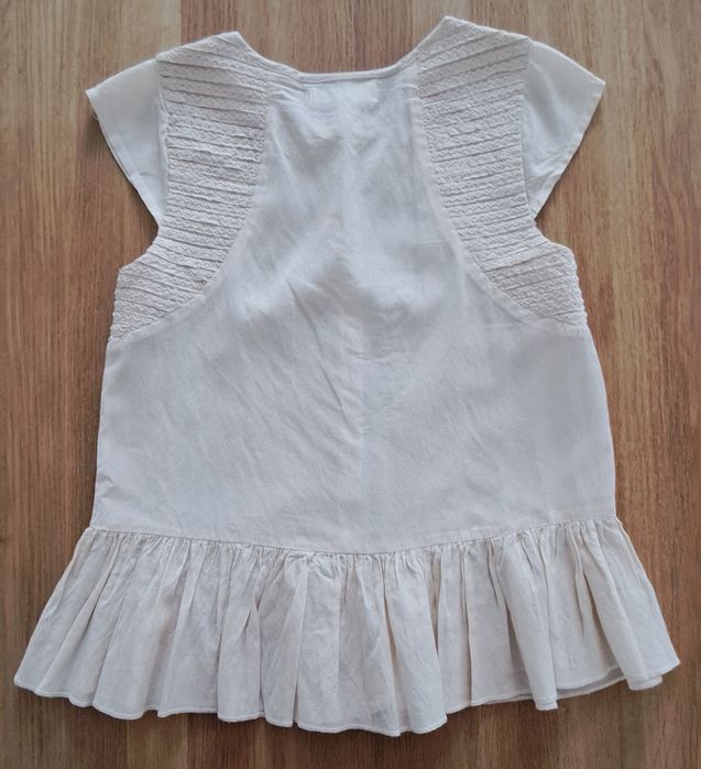 Zara elegancka bluzka z krótkim rękawem 146cm