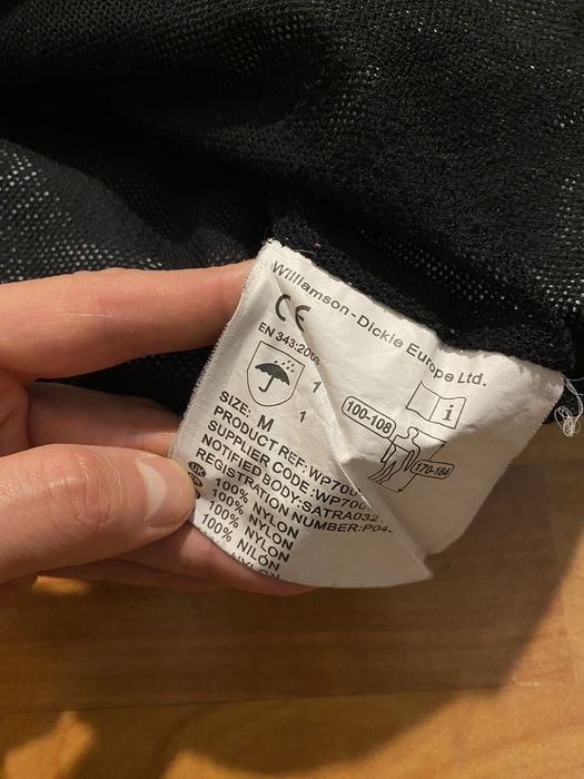 (S-M) DICKIES Черная курточка на мембране весенняя осенняя tnf gore tex ветровка