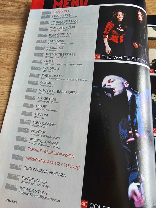 UNIKAT! Teraz Rock 6/2005 - Bruce Dickinson, Iron Maiden, Coldplay