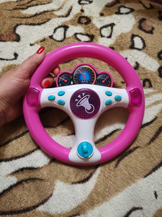 Руль кермо дитяче дитячий рожевий