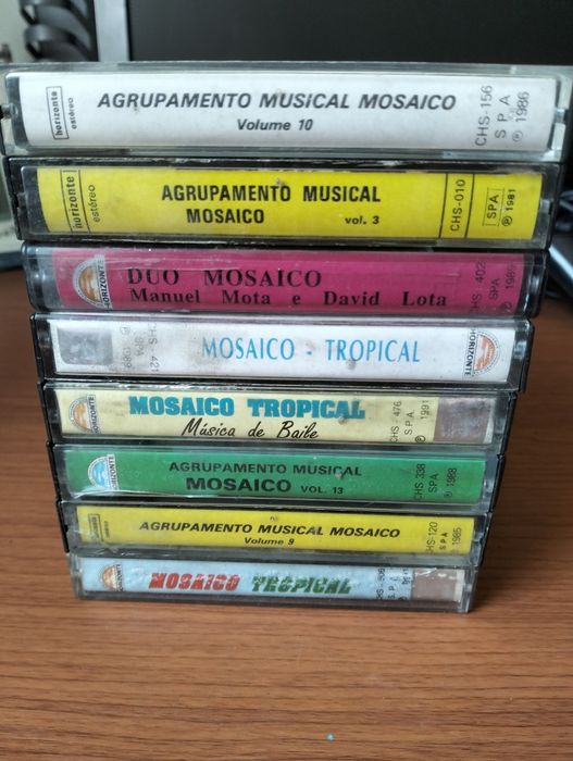 Conjunto de 8 cassetes Grupo Mosaico