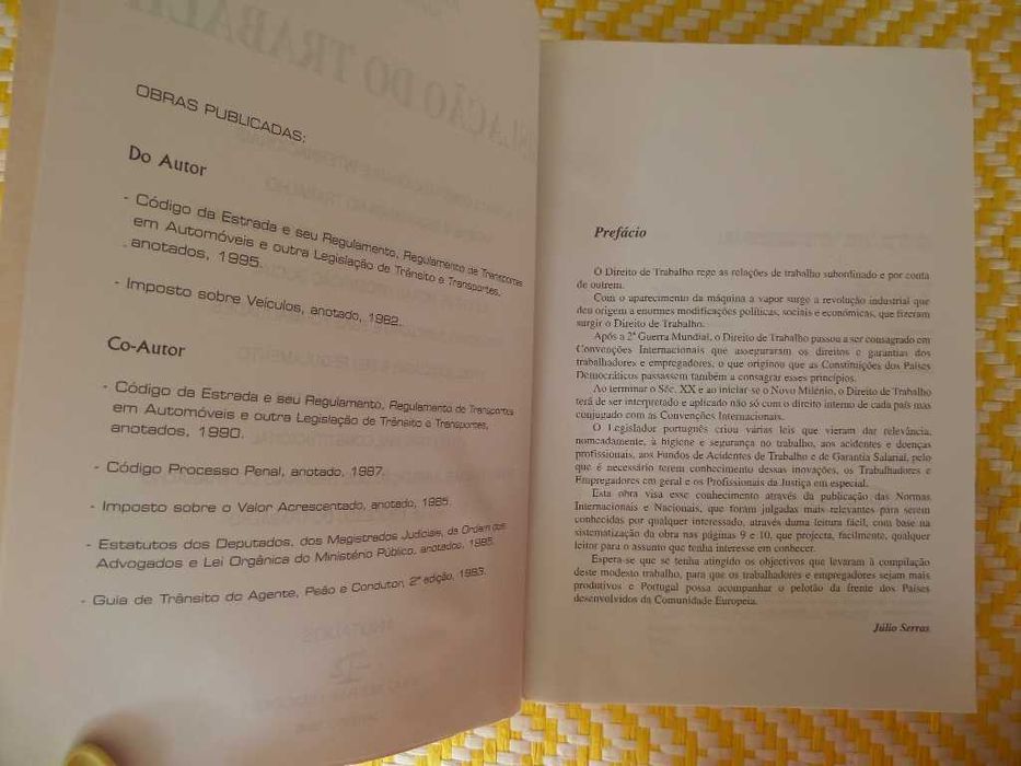 Legislação do Trabalho
de Júlio Serras