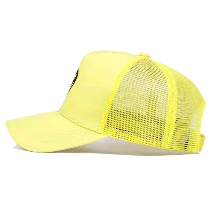 Czapka z daszkiem baseballowa – żółta, uśmiech WYPRZEDAŻ