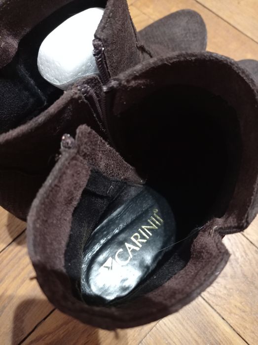 Botki Carinii skóra naturalna kowbojki
