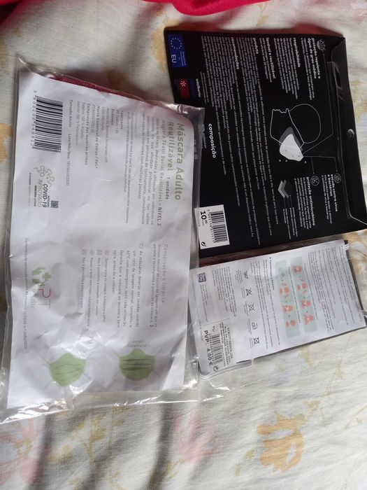 Máscaras e gola de proteção respiratória - várias marcas