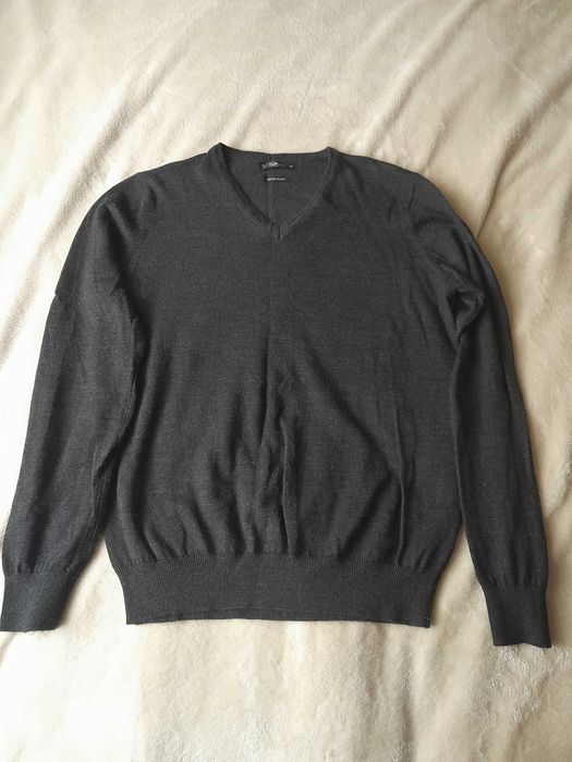 Ciemnoszary sweter 50% MERINO Dunnes