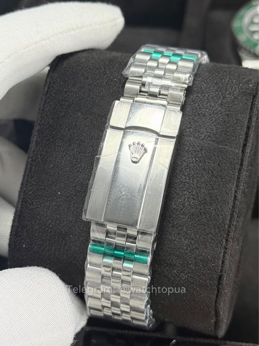 Годинник Rolex Datejust Wimbledon 41 Grey Dial Green Roman Ролекс