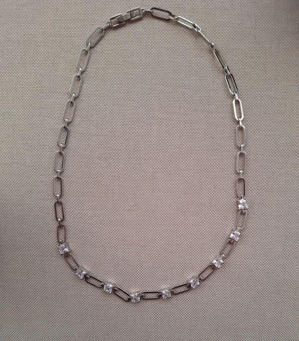 Srebrna kolia choker naszyjnik 925