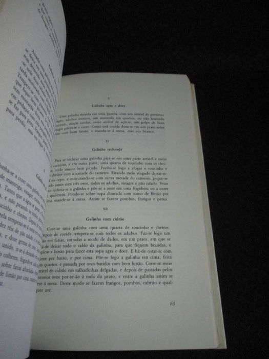 Livro Arte de Cozinha Domingos Rodrigues INCM