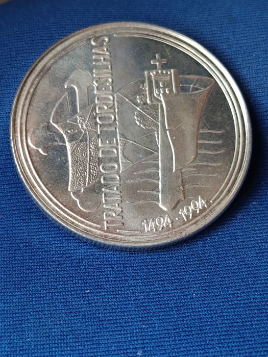 Moeda de 1000 Escudos - Portuguesa / Prata