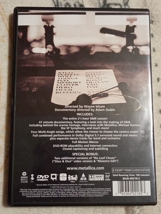 Metallica - S & M  2 DVD