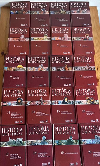 Coleção de 20 livros de História Nacional e Internacional