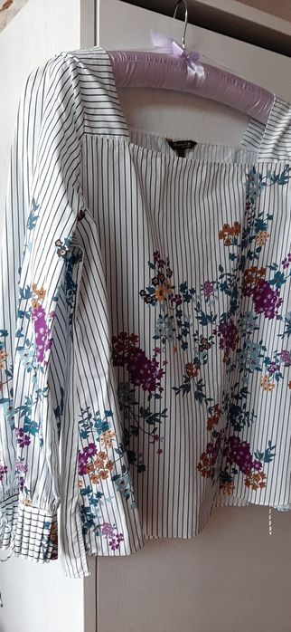 Blusa com flores , Massimo Dutti