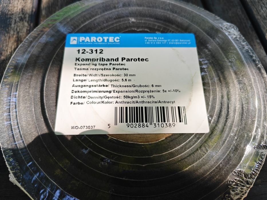 Samoprzylepna taśma rozprężna Parotec