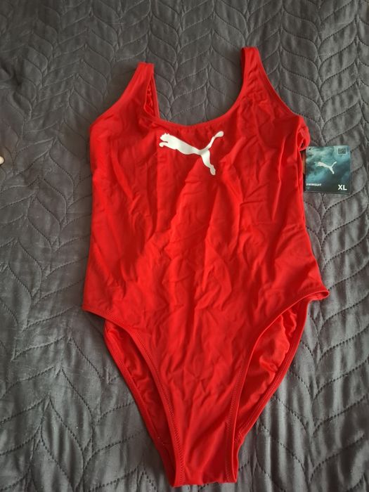 Puma czerwony jednoczęściowy strój kąpielowy rozmiar XL