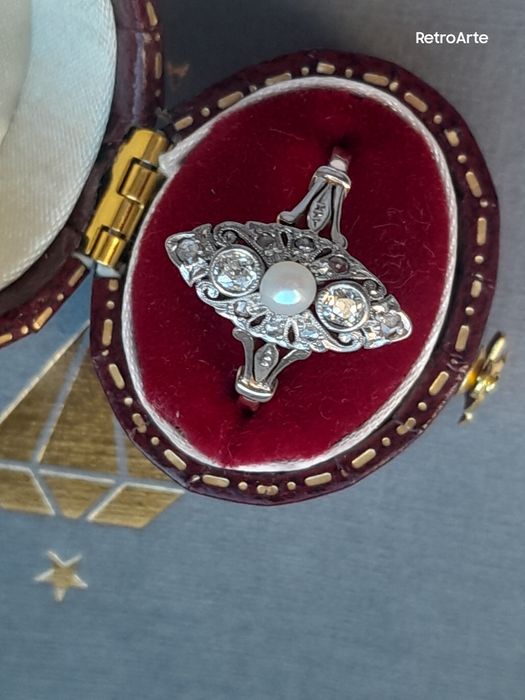 Kolczyki Perły Akoya Diamenty Złoto 585 WYCENA