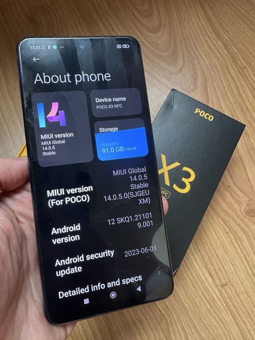 POCO X3 NFC 128GB / 6GB RAM • Estado IMPECÁVEL • Bateria Ótima