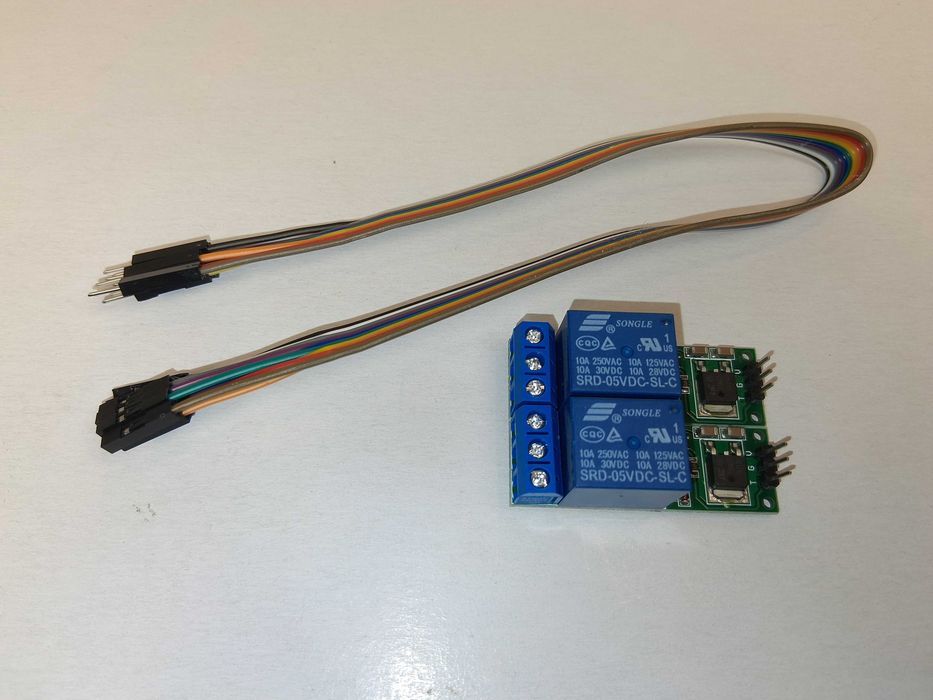 N044 Moduł 2 Przekaźników 5V SRD-05VDC-SL-C Arduino ESP Kabel Nowy