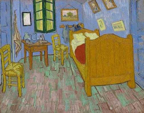 Maravilhosa estrutura de cama em estilo 'Van Gogh' - Lovely bed frame in 'Van Gogh' style