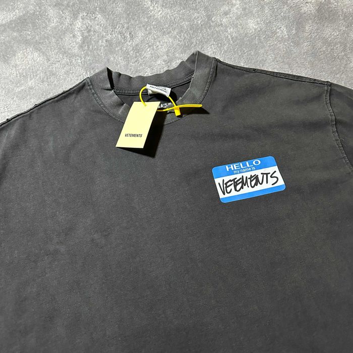 футболка Vetements My Name Is S M L