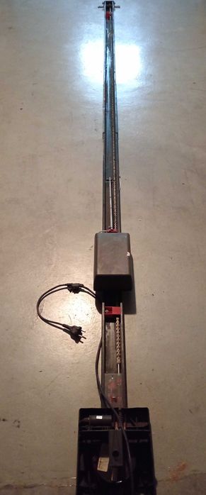 Guia de calha de ferro portão de garagem com corrente