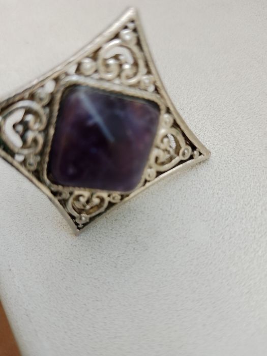 Кольцо с аметистом