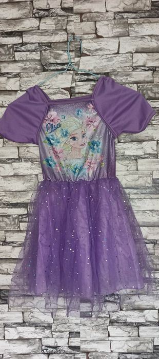 платье LCW Kids с принтом Эльзы и коротким рукавом для девочек