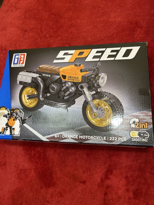 Новий конструктор Мотоцикл трансформер 222 елементи