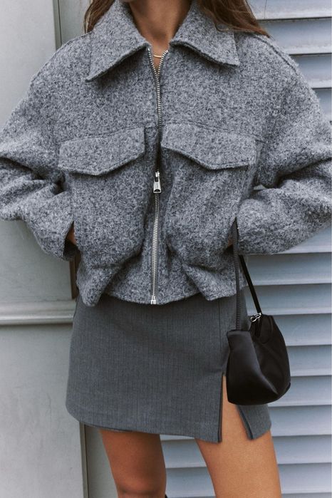 Бомбер букле zara