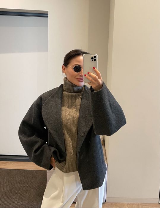 Кашемір вовна светр гольф S стиль old money cos