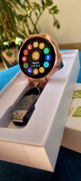 Smartwatch damski zegarek inteligentny Nowy ! + Bransoletka Gratis