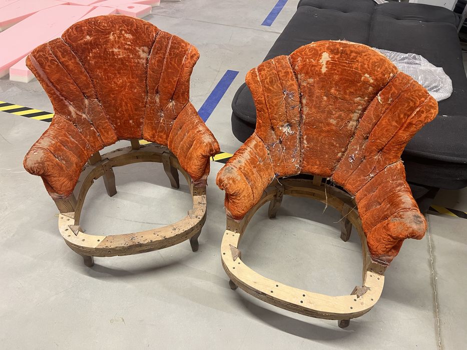 Fotele vintage do renowacji antyk starocie francuskie