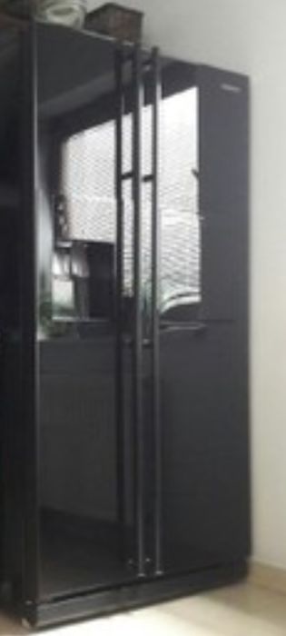 Lodówka samsung rsh5zlbg side by side czarne szkło